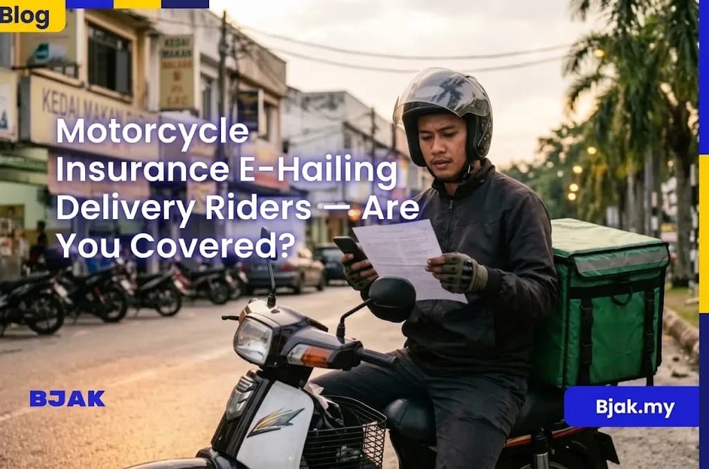 Motorcycle Insurance E-Hailing Delivery Riders — Are You Covered?