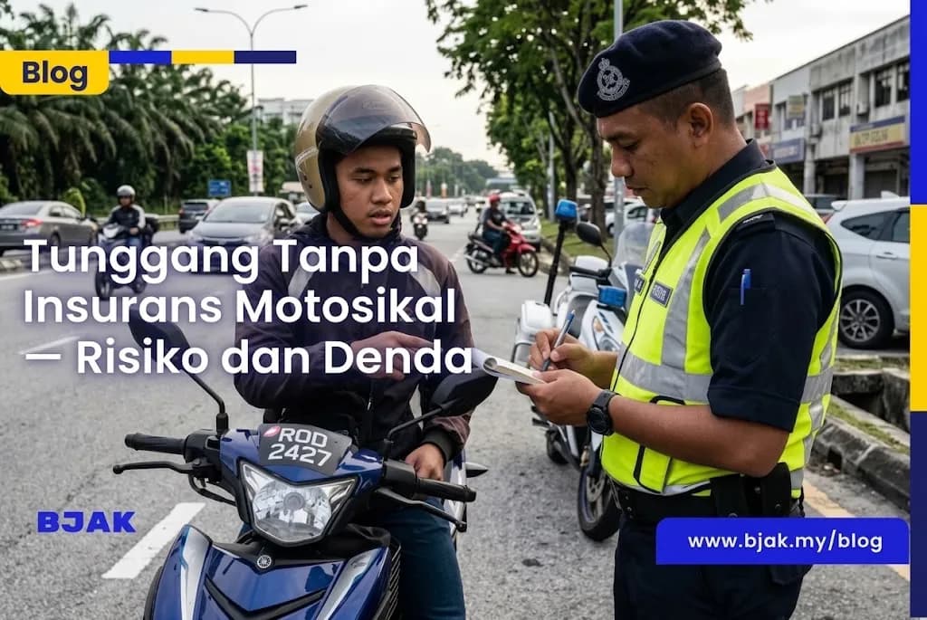 Tunggang Tanpa Insurans Motosikal — Risiko dan Denda
