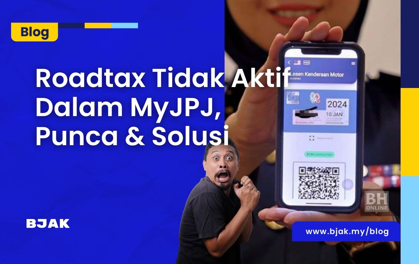 Roadtax Tidak Aktif Dalam MyJPJ, Punca & Solusi
