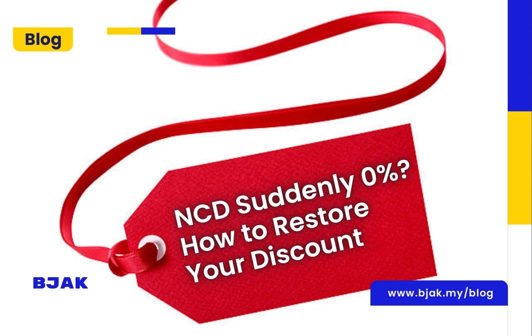 NCD Suddenly 0%? What You Can and Can’t Fix