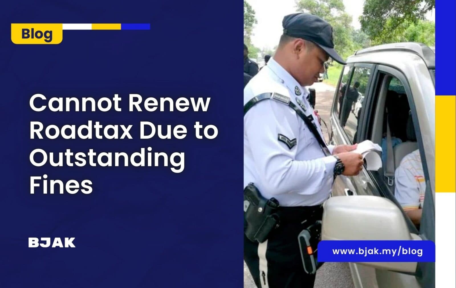 Cannot Renew Roadtax Due to Outstanding Fines