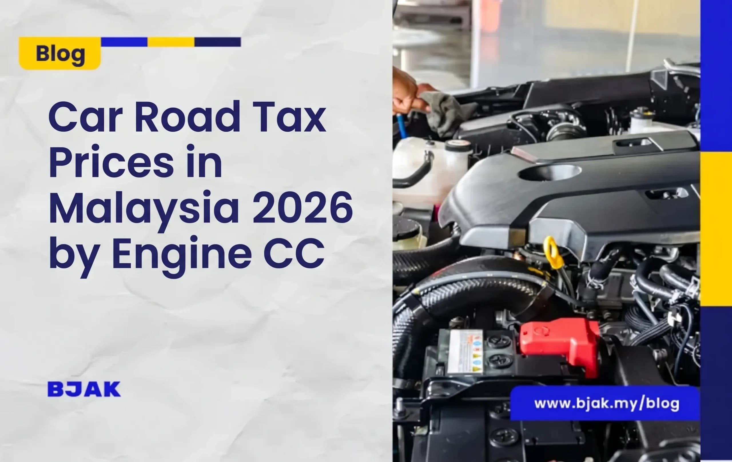 Car Road Tax Prices in Malaysia 2026 by Engine CC