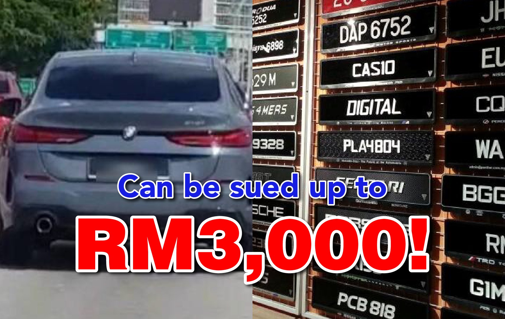 Summonsed for Using a 'Fancy' Number Plate, Here's What You Need