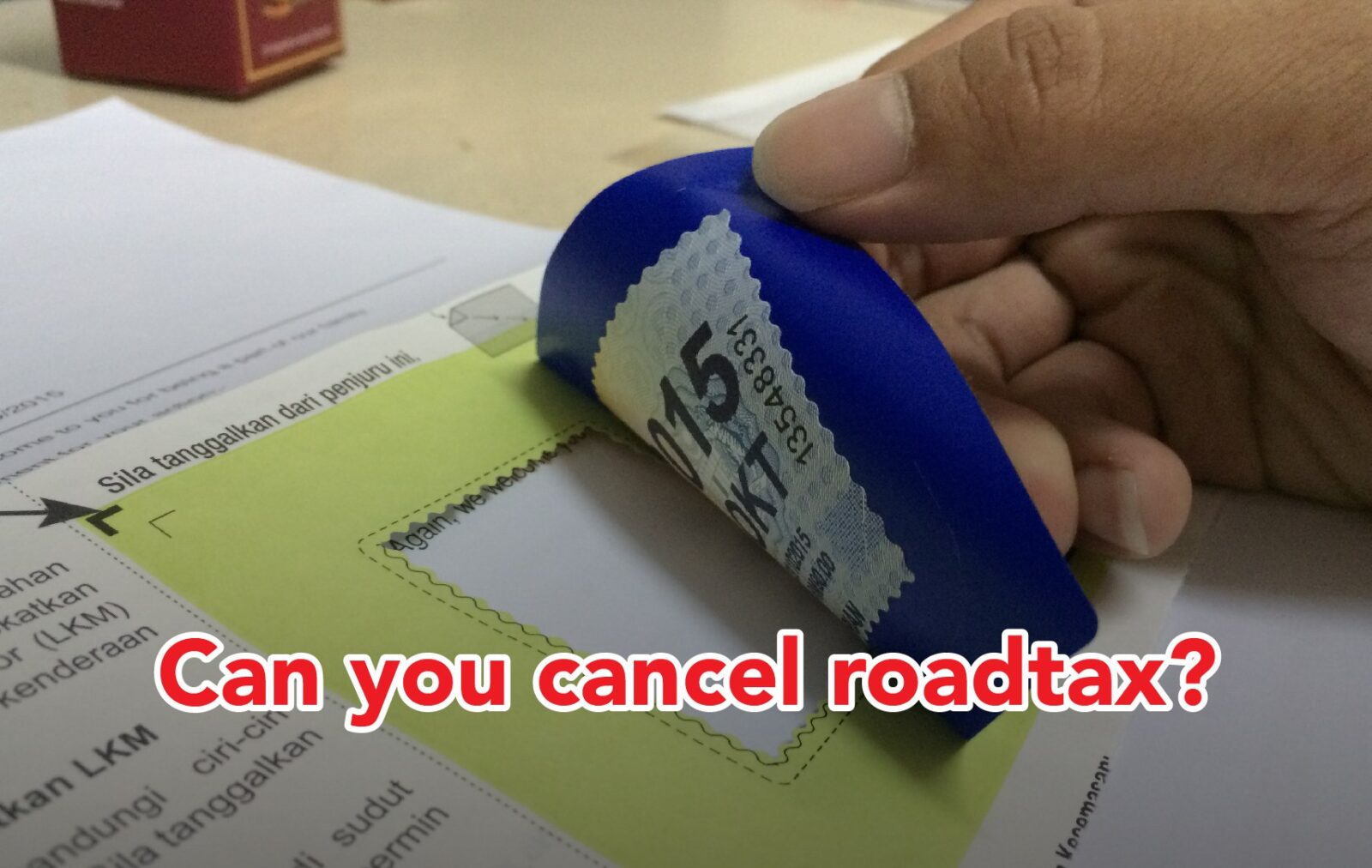 Cancel Your Roadtax Learn How To Do It