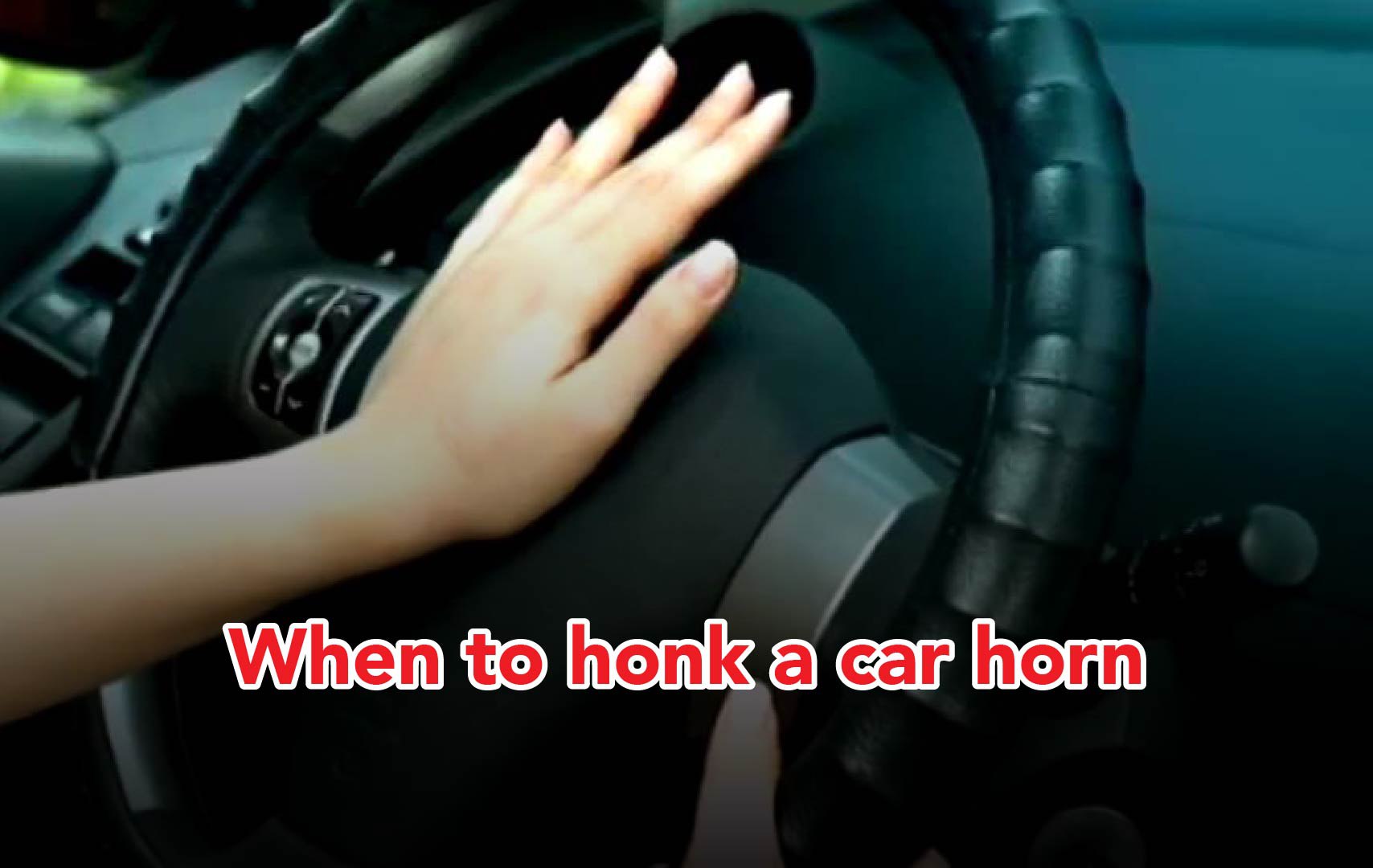 When Should You Use Your Car Horn?