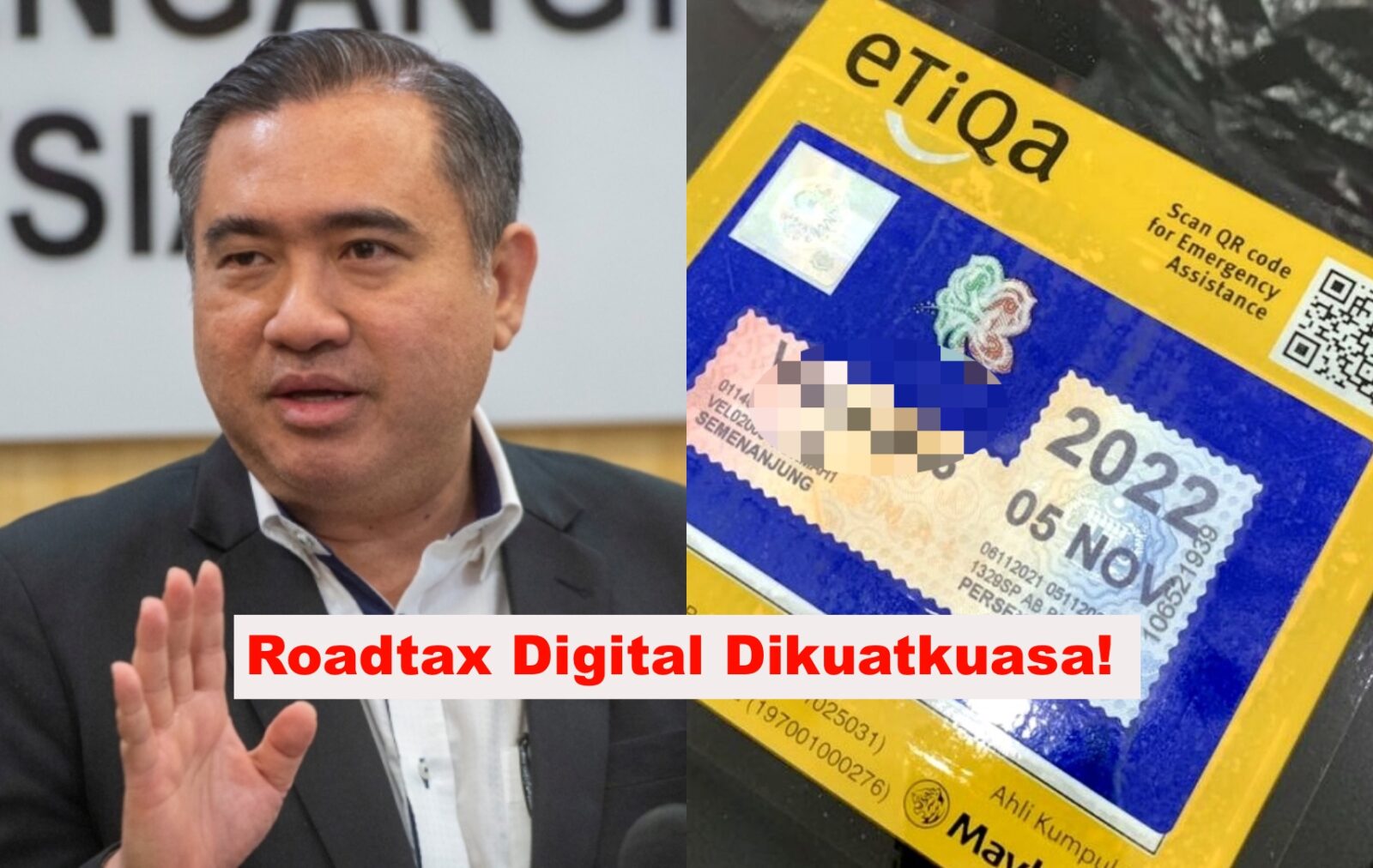 Tak Perlu Lagi Pamer Sticker Roadtax Pada Kenderaan