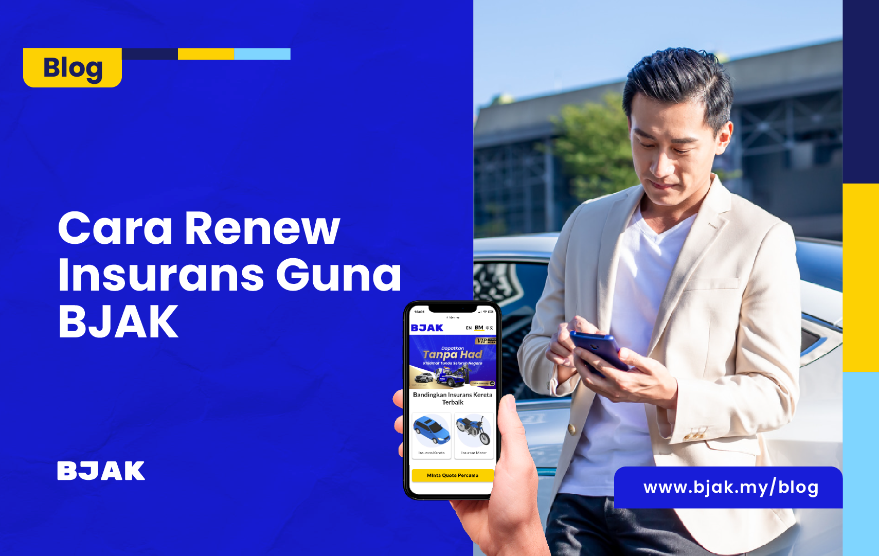 Cara Renew Insurans Kereta Online Guna BJAK