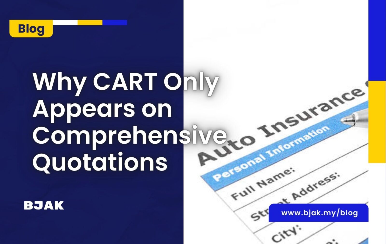 Why CART Only Appears on Comprehensive Quotations | BJAK